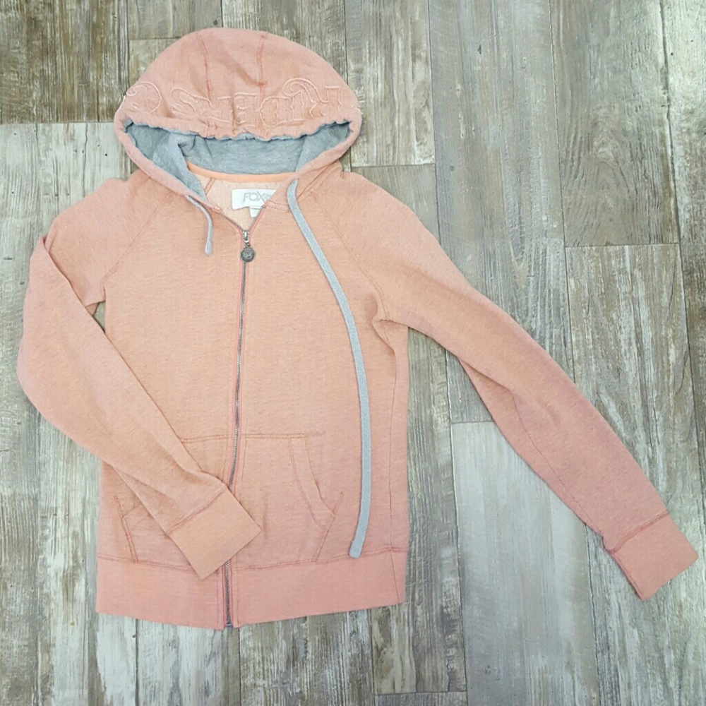 FOX Burnt Orange Zip-Up Hoodie